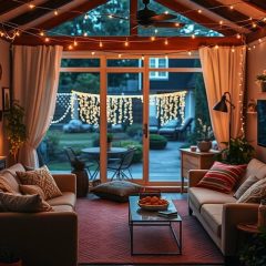 Oświetlenie dekoracyjne LED z lampkami IKEA: pomysły na aranżacje