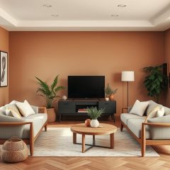 Nowoczesne kolory ścian do salonu na 2025 rok: trendy i inspiracje