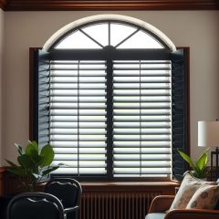 Czarne drewniane żaluzje w aranżacji wnętrz: elegancja, trwałość i styl