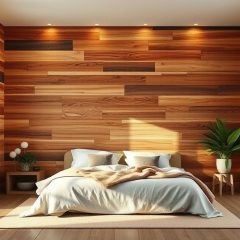 Drewniana ściana w sypialni: inspiracje, style i techniki aranżacji